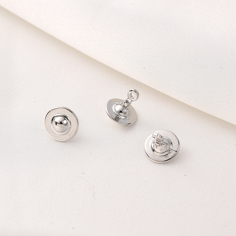 2:White Gold Saturn - diameter 9MM height 11MM