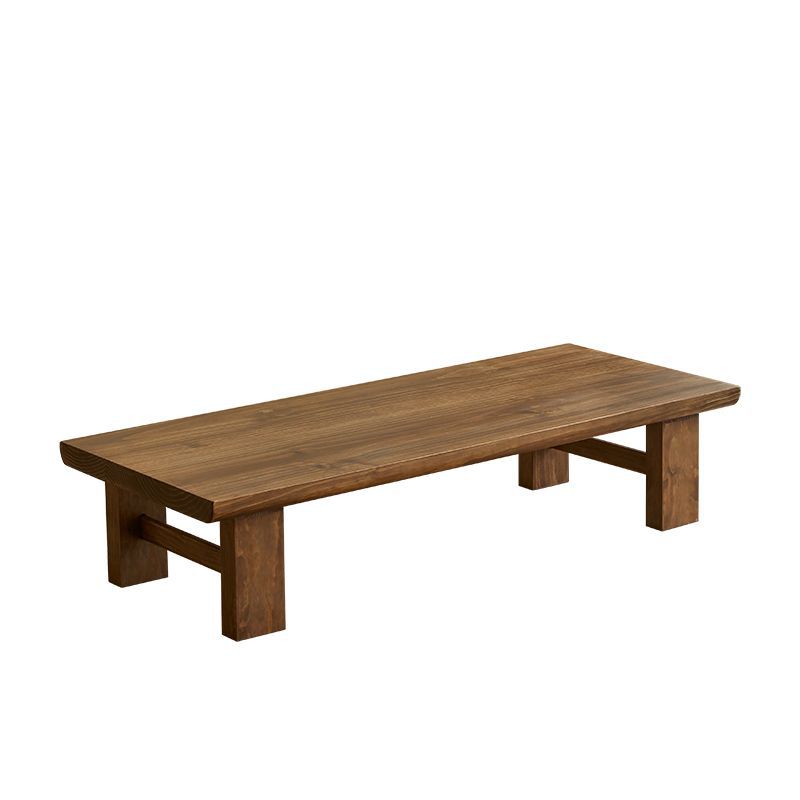 Solid wood brown single table 3.5cm thick