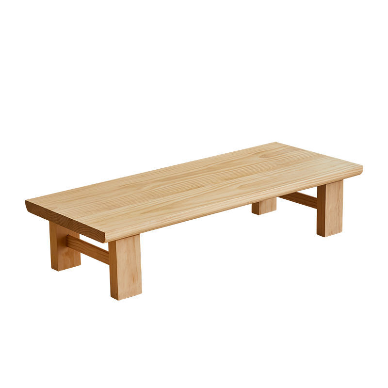 All solid wood wood color single table thickness 3.5cm