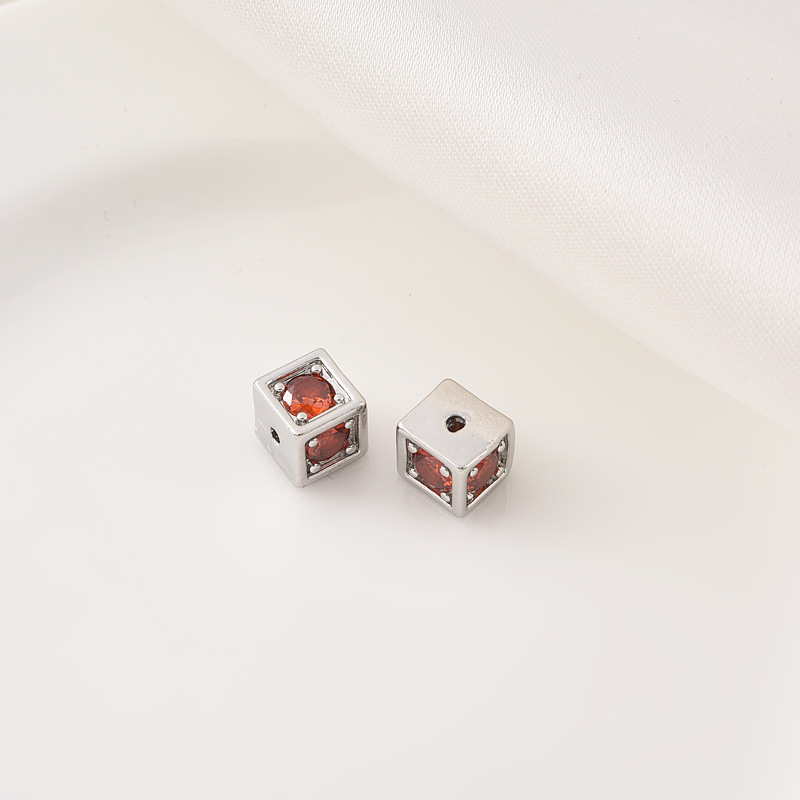 White gold orange red zirconium