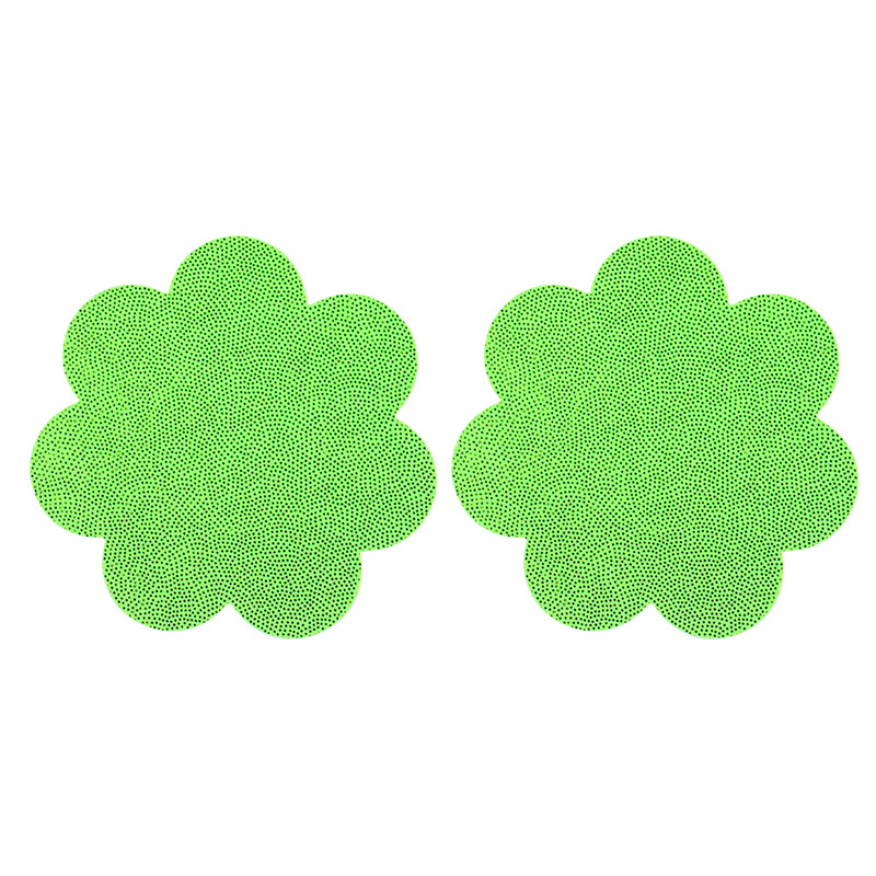 Fluorescent green Flower shape