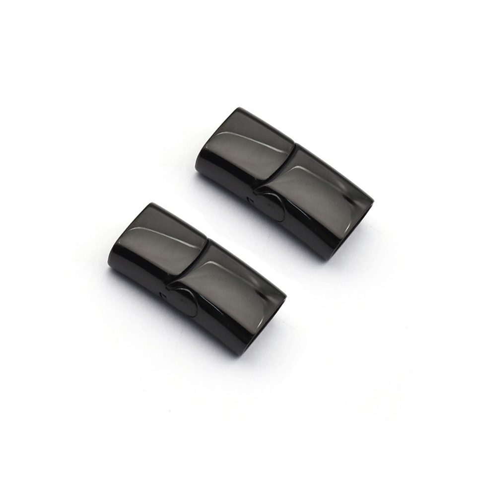 3:polished black 12x6mm