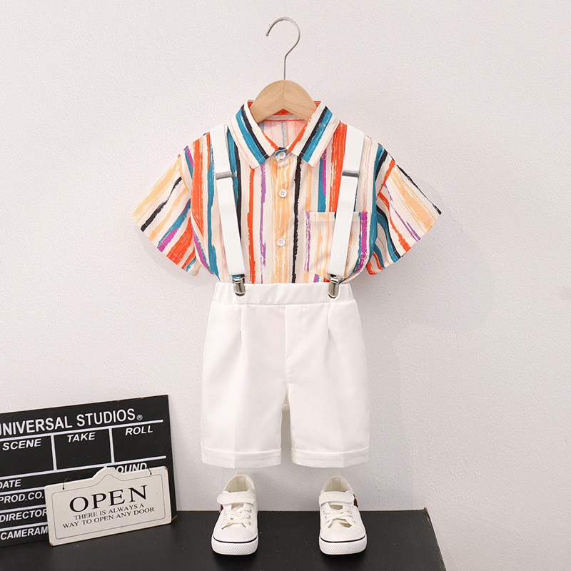 Shirt   white shorts 3 piece set