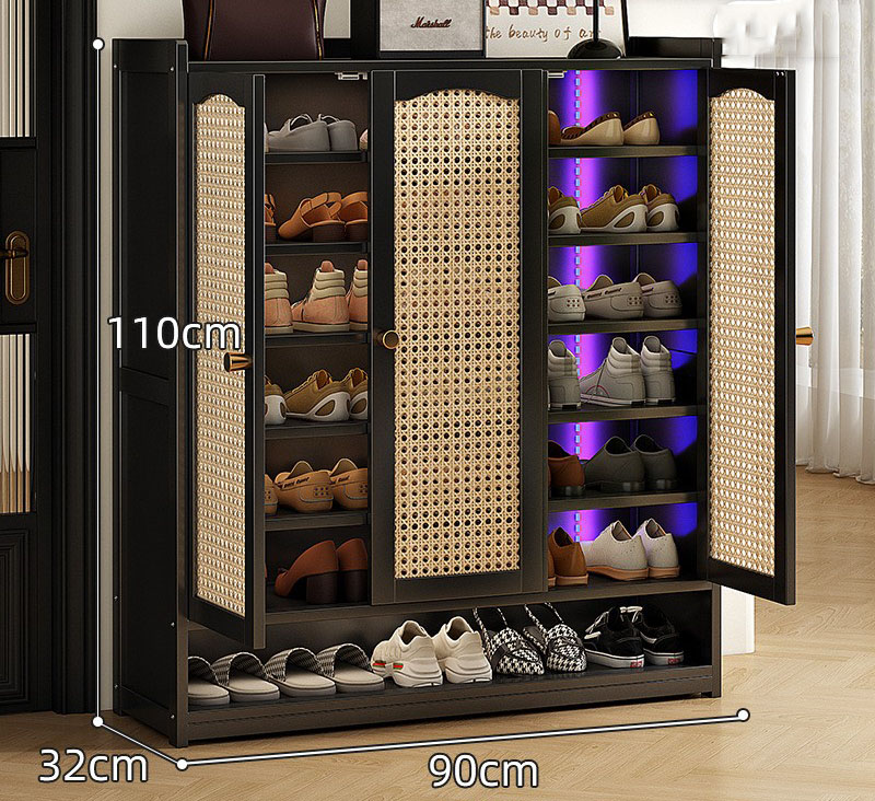 [Plug-in] plastic rattan door - eight layers of three doors [UV ultraviolet high efficiency sterilization]