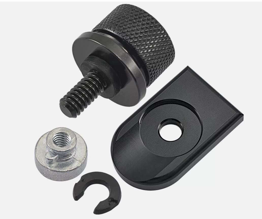 Black tail seat screw   black pad   nut