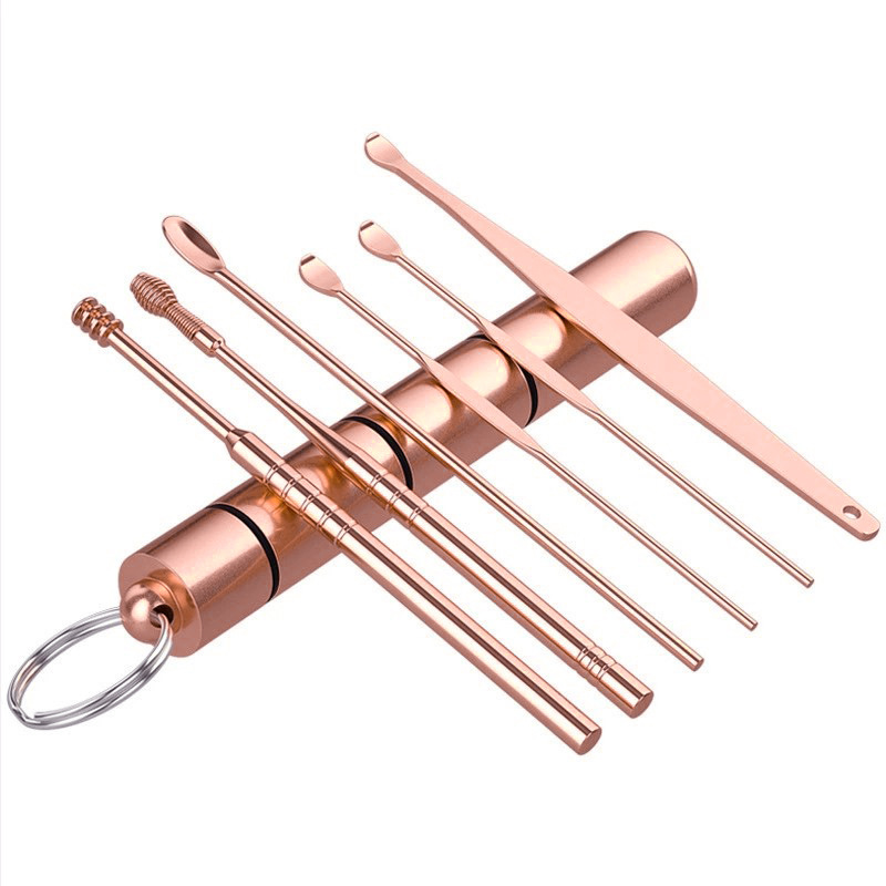 rose gold color 6-piece set