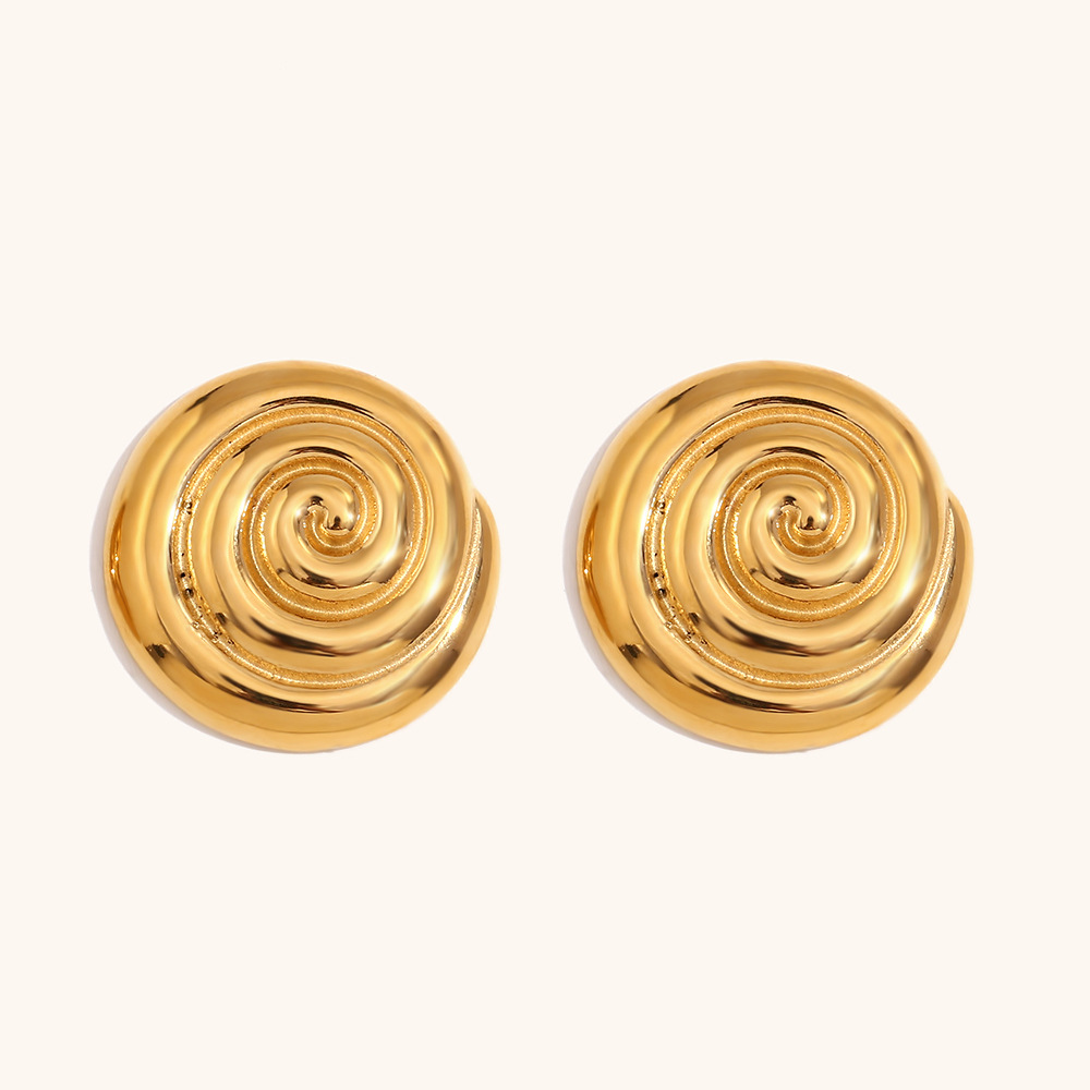 1:Ear studs-gold