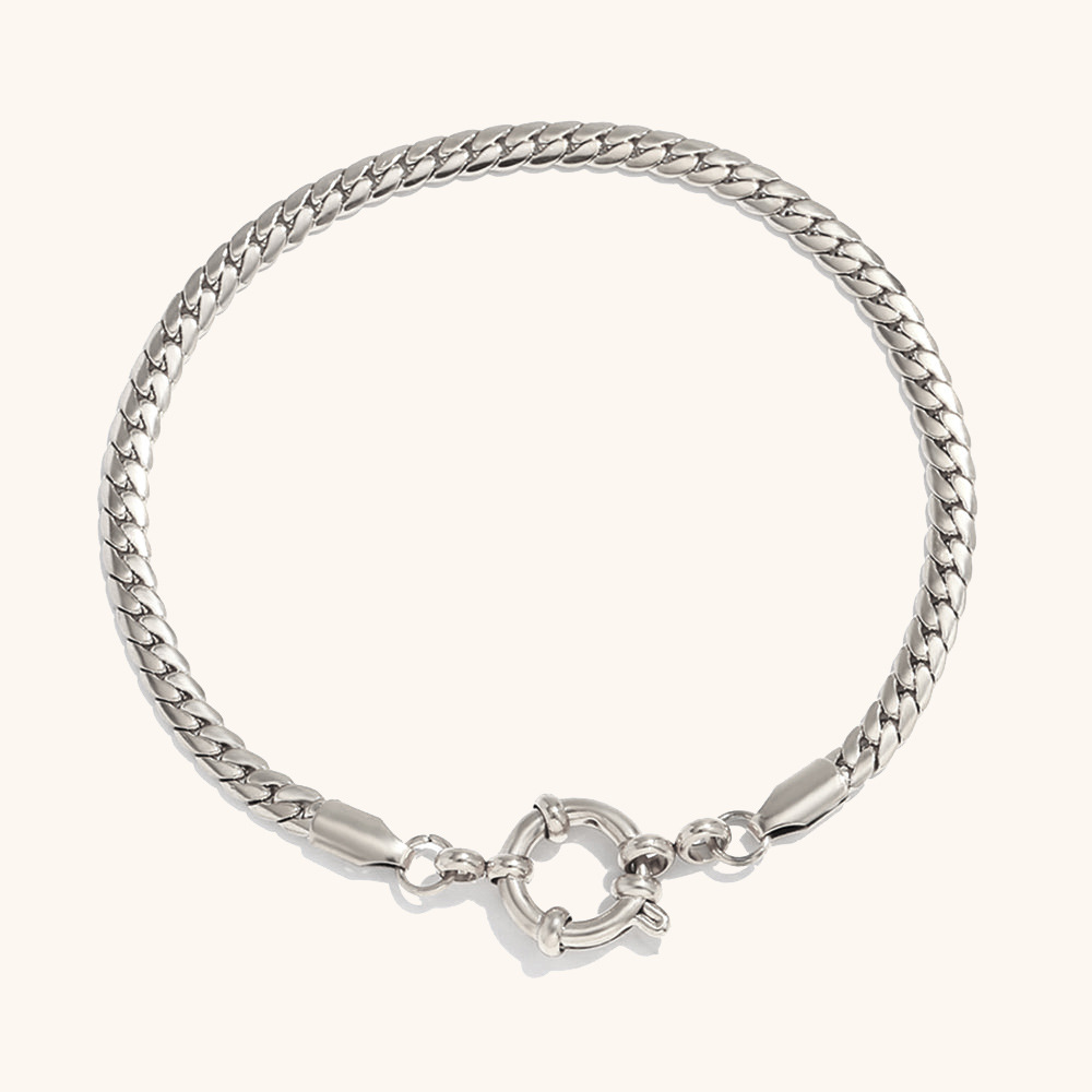 3.5mm Encrypted NK Chain Bracelet 17cm - Steel Col