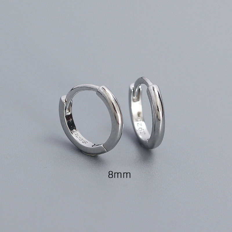 8mm white gold