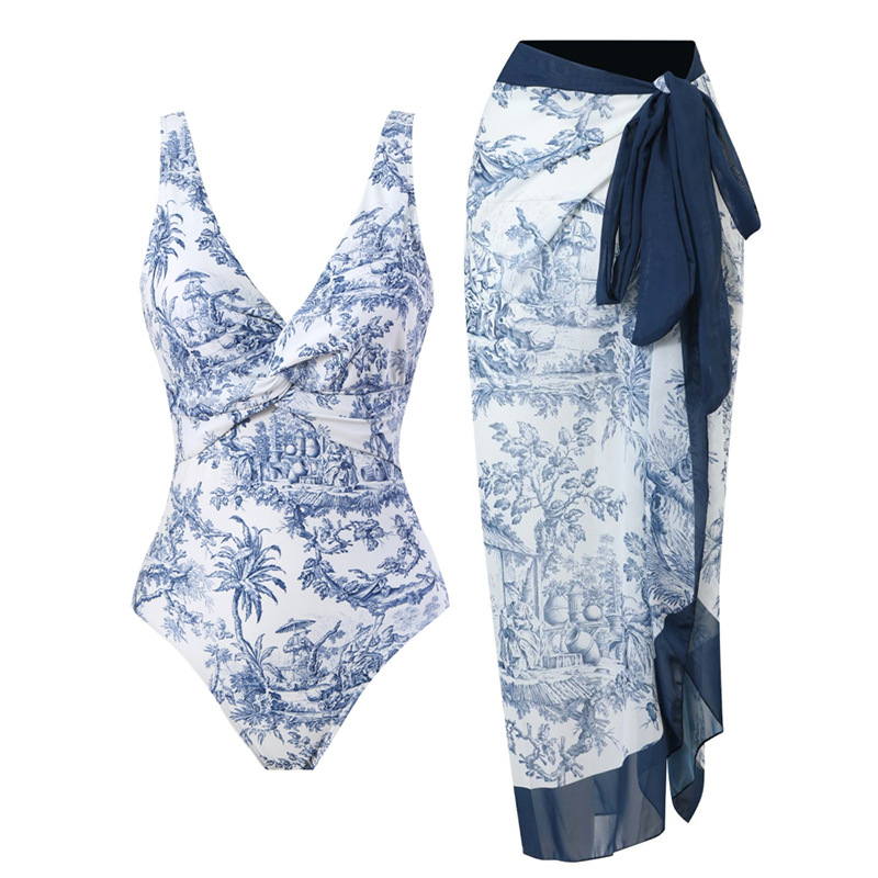 Blue flower set