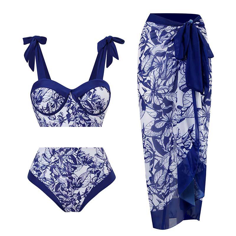 Blue flower set