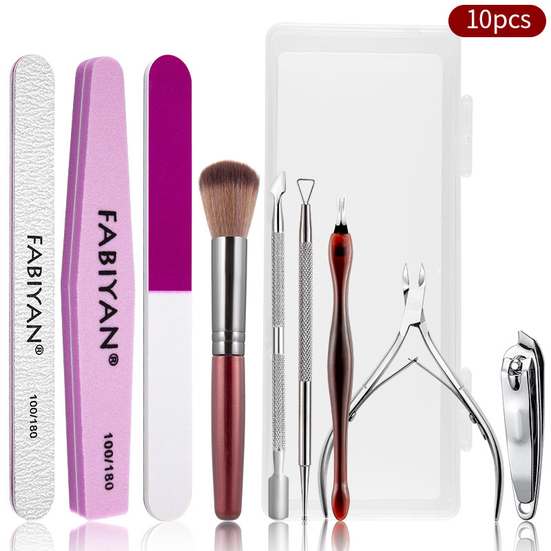 10-piece manicure kit 180g 19*5*4cm