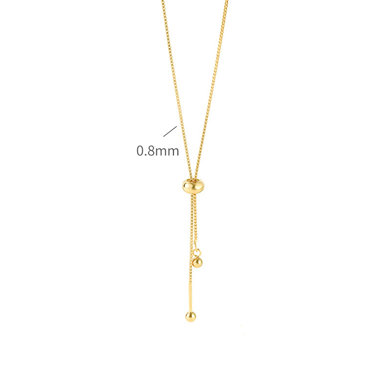 5:YL225- Yellow and gold necklace-51cm