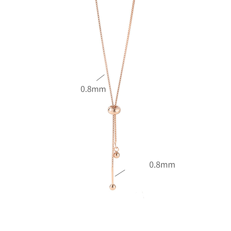 6:YL225- Rose gold necklace-51cm