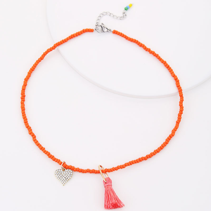 Orange with pendOrange band pendant