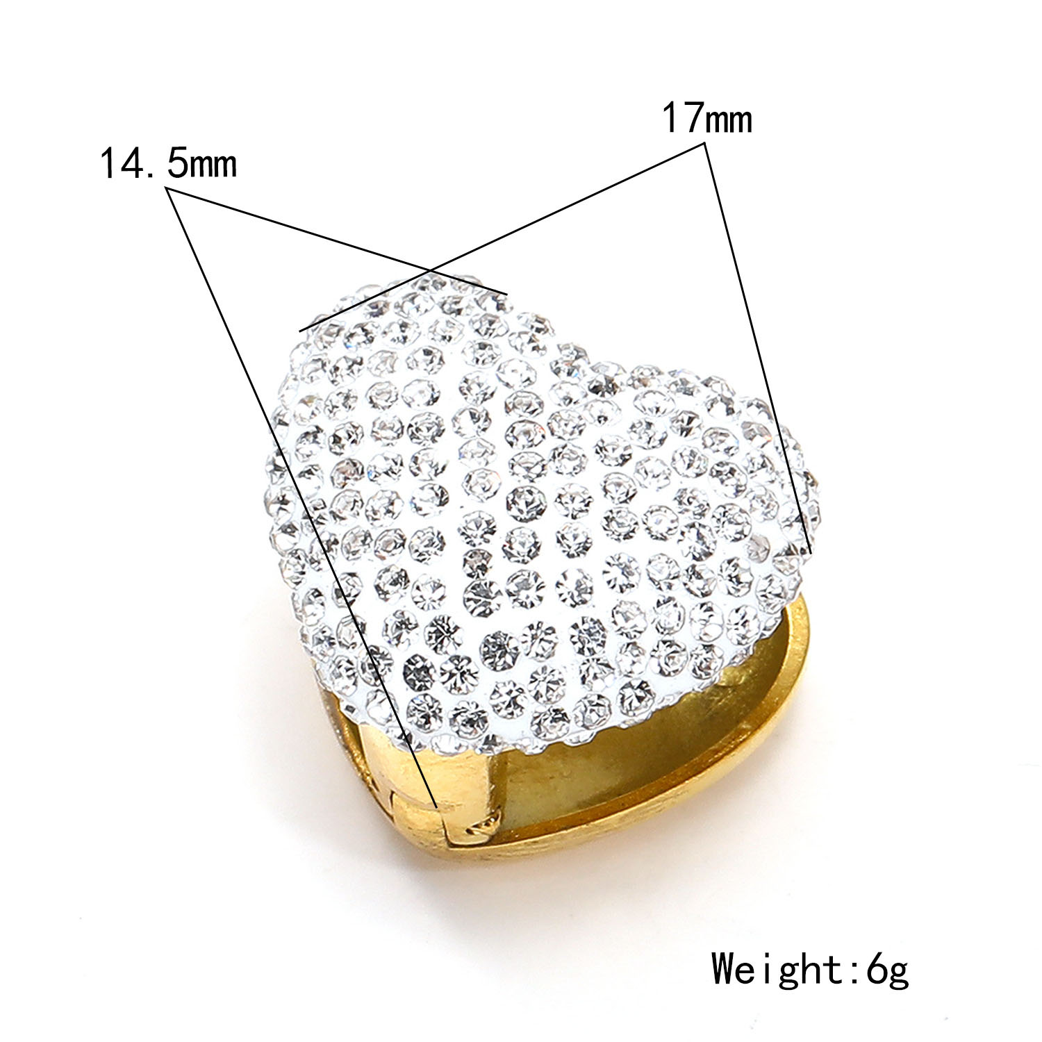 1:Heart-shaped white zircon