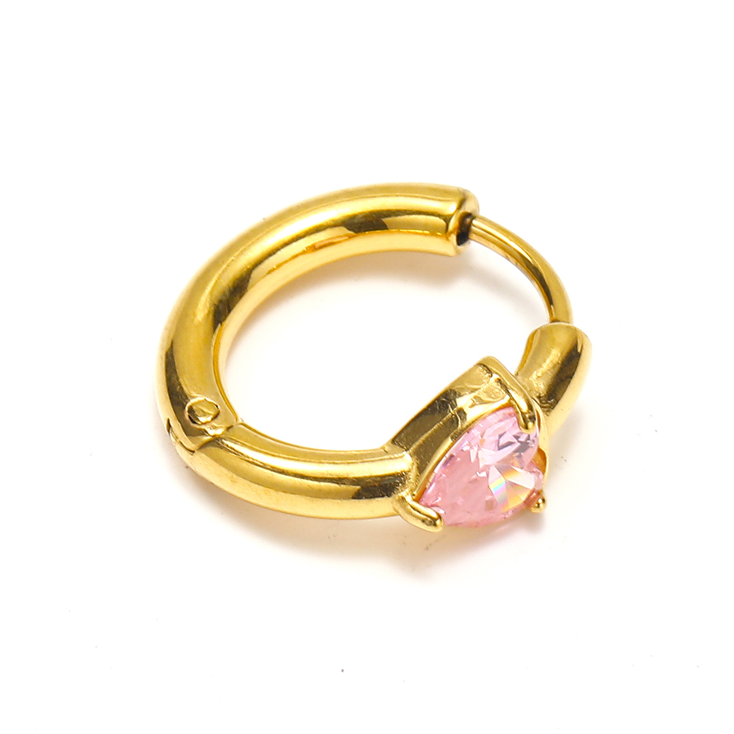 Heart pink zircon