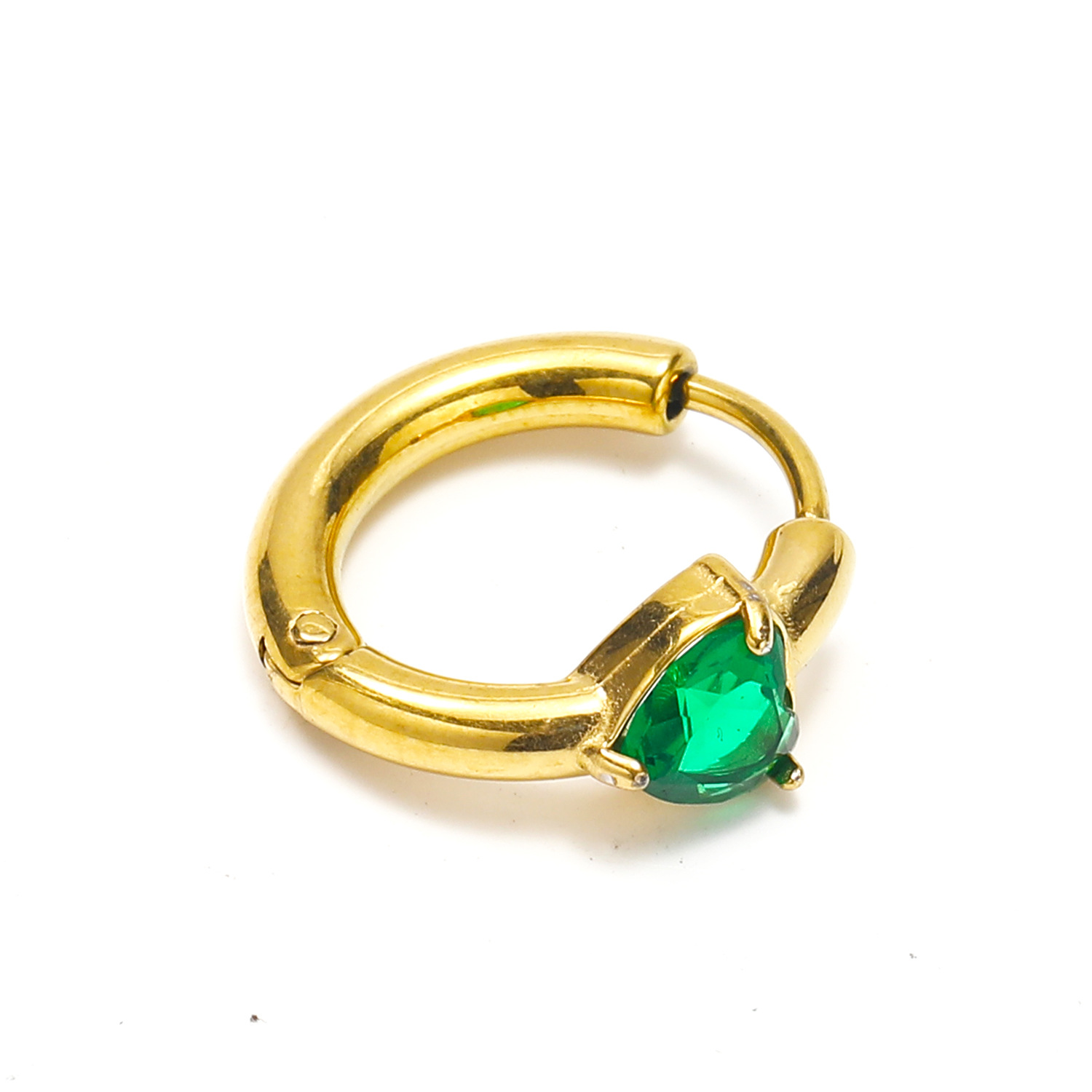 Heart green zircon