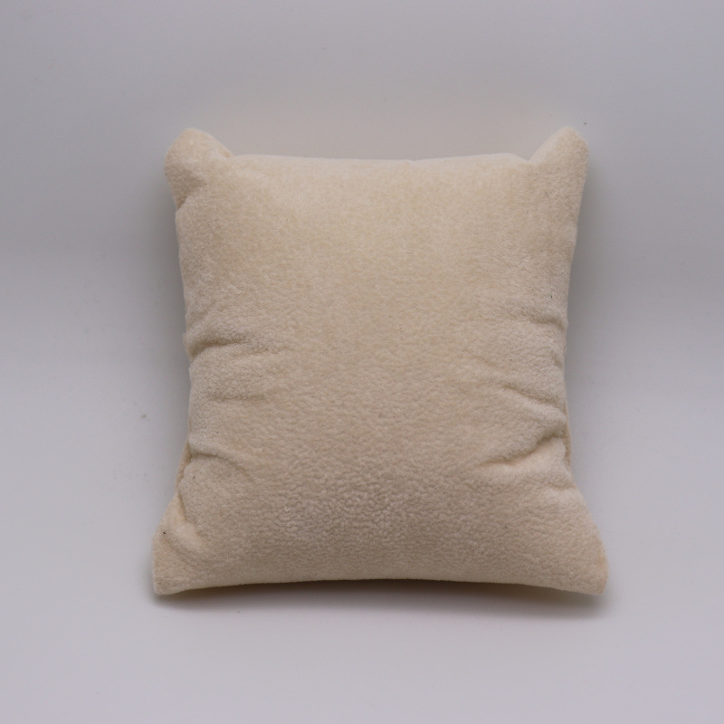 Beige fleece8x9CM