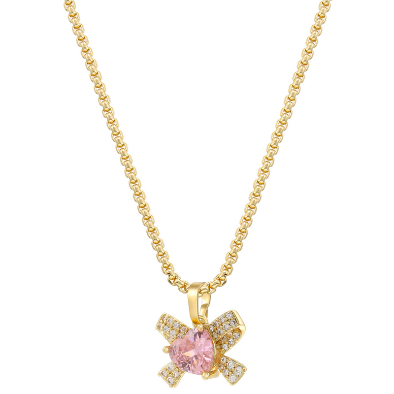 Gold pink diamond