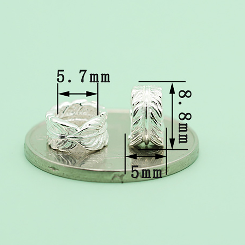 silver small size-3.9x7mm