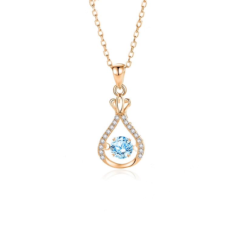 FDTD-042- Zircon Blue diamond rose gold