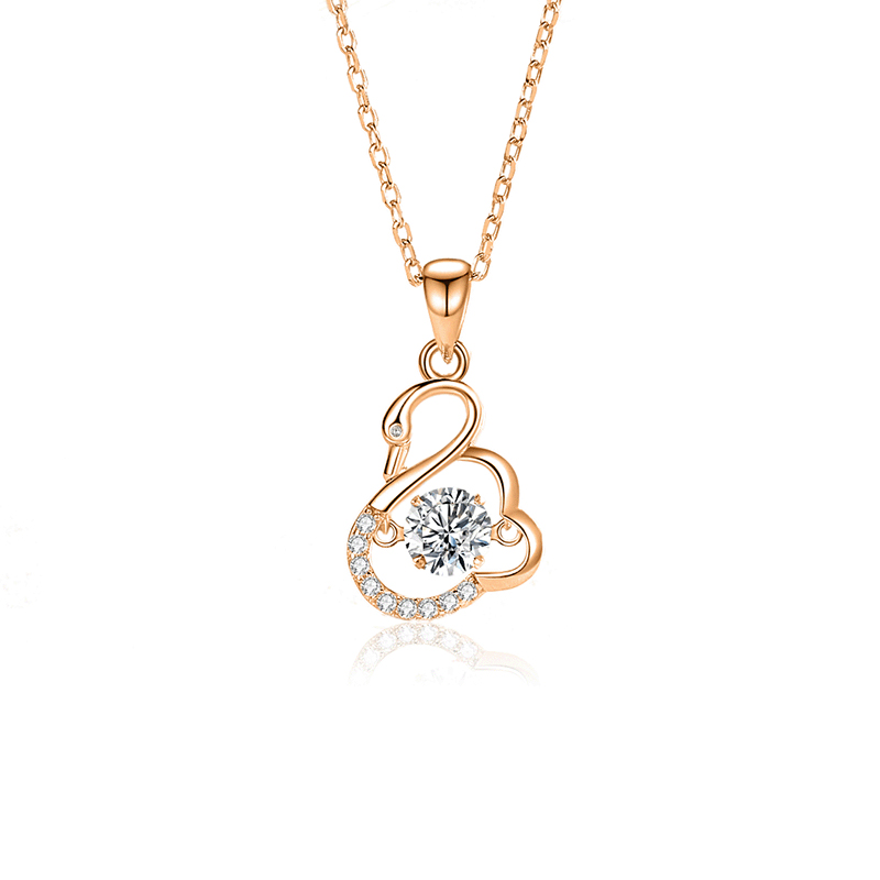 FDTD-035- Mosan White diamond rose gold