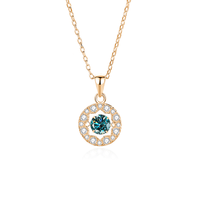 FDTD-024- Mosan Green diamond rose gold