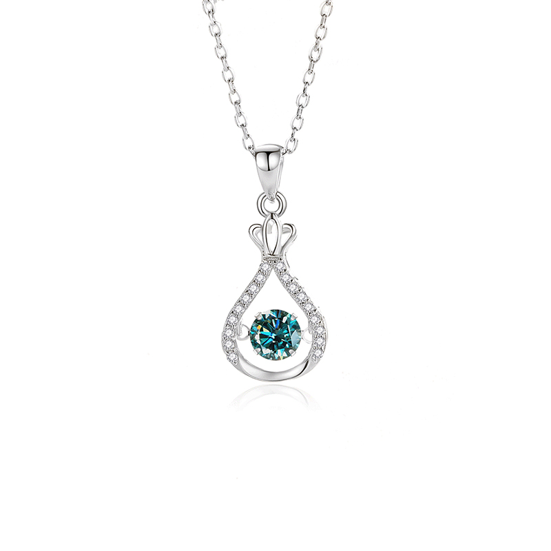 7:FDTD-042- Mosan green diamond white gold