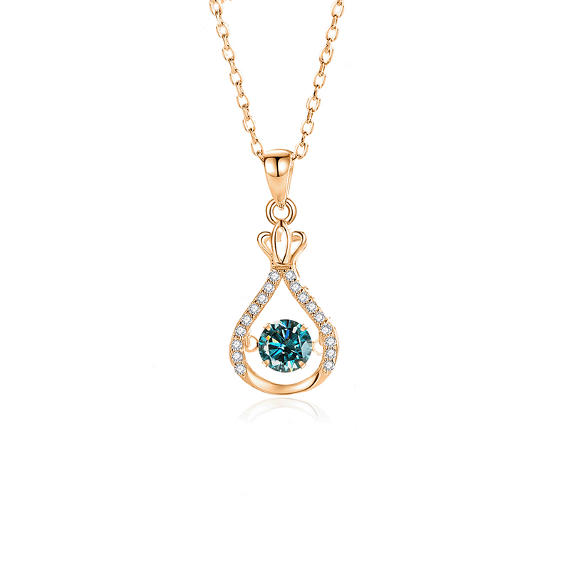 8:FDTD-042- Mosan Green diamond rose gold