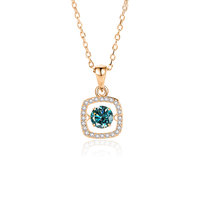 8:FDTD-038- Mosan Green diamond rose gold