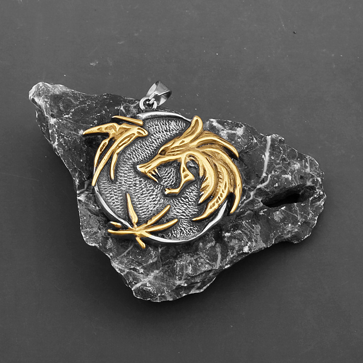 sliver and gold single pendant