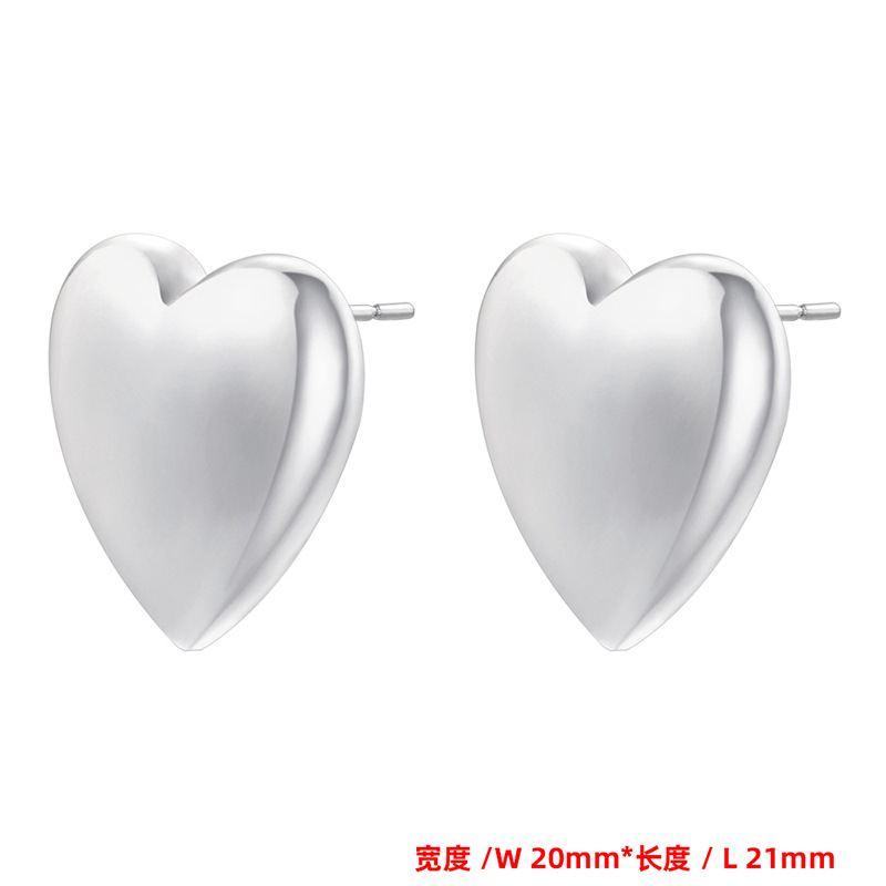 4:VE1304 White Gold large 1 pair