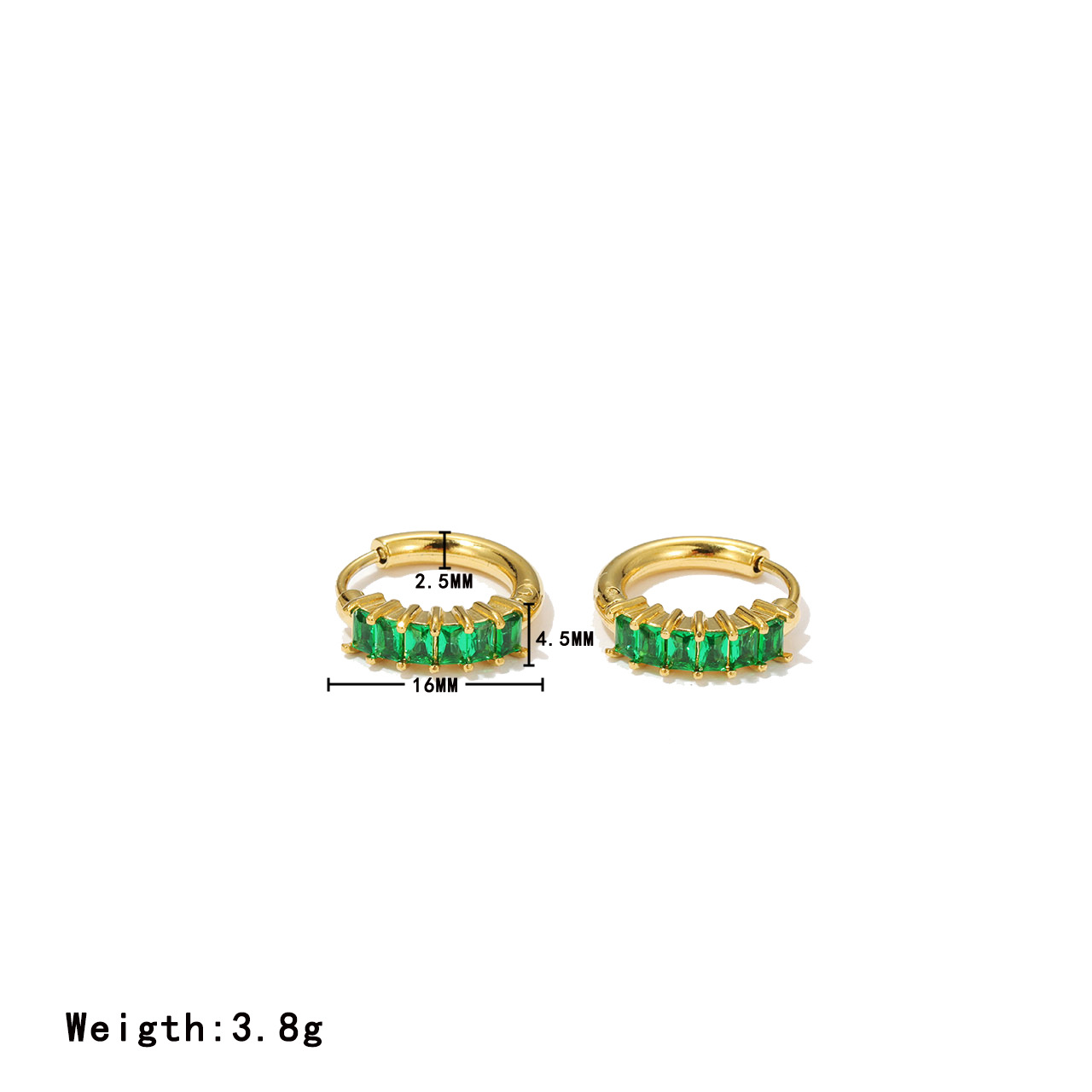 Gold-green zircon