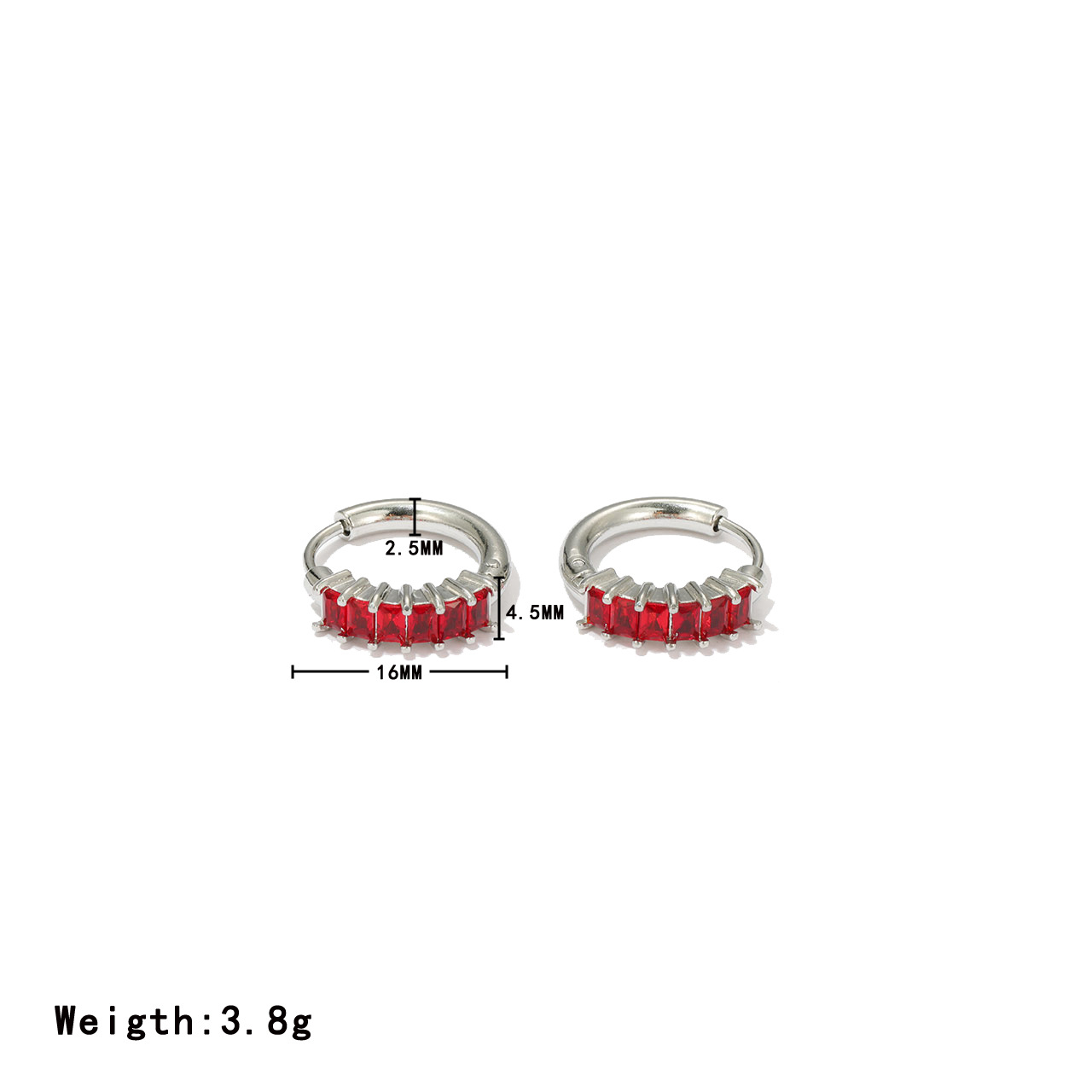 6:Steel color - red zircon