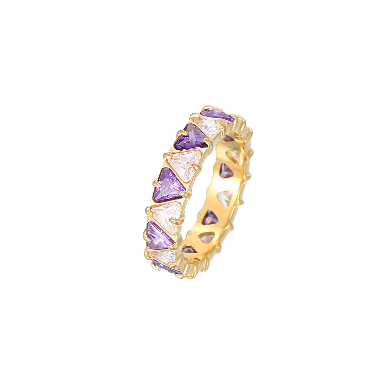 10:Gold - purple clear zircon