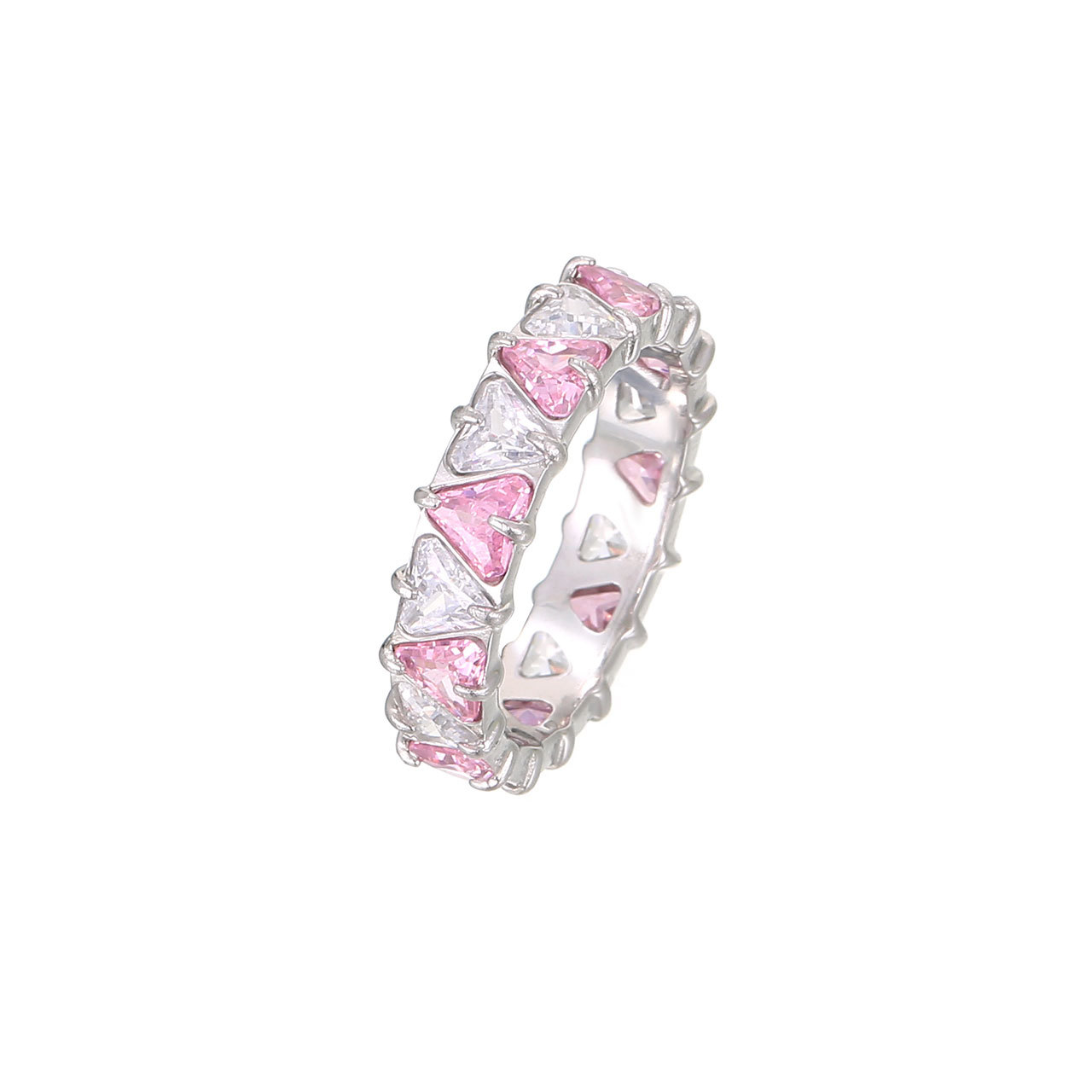 13:Platinum colour - pink clear zircon