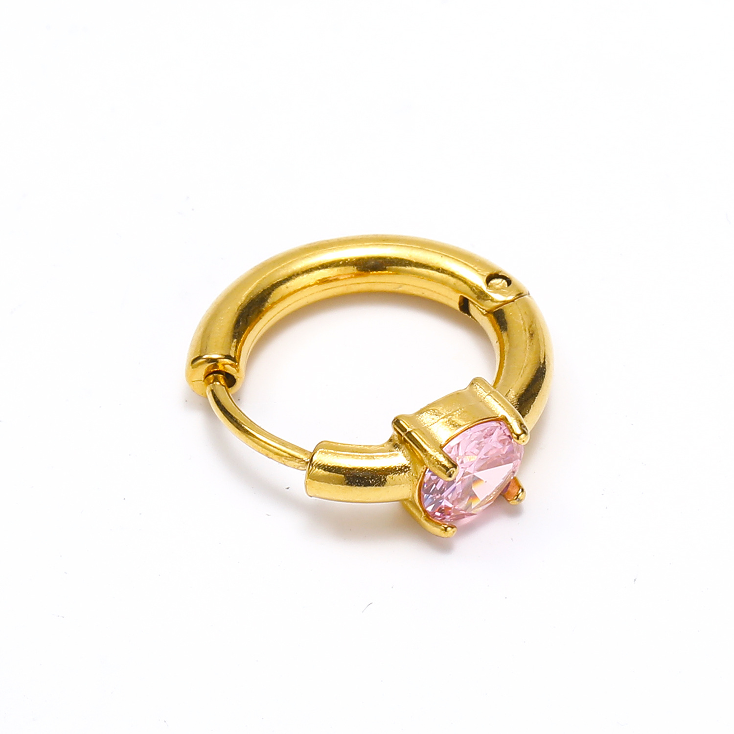 10:Round -shaped pink zircon