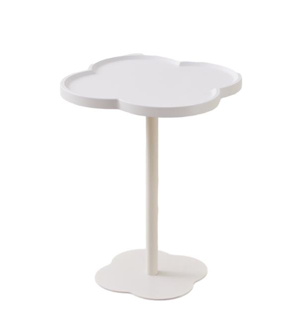 White table top = Wrought iron table stand