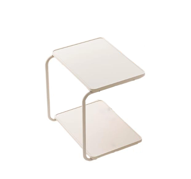 White desktop   plated stand