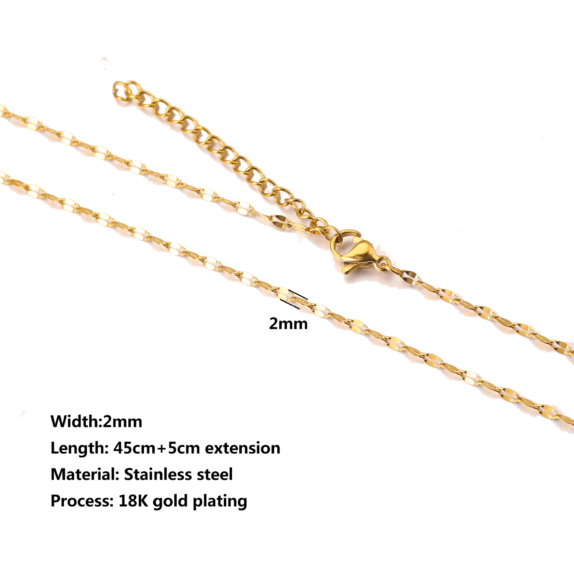 Lip chain-gold