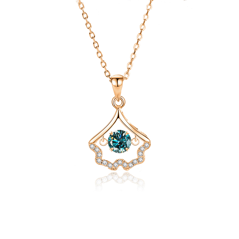 FDTD-039- Mosan Green diamond rose gold