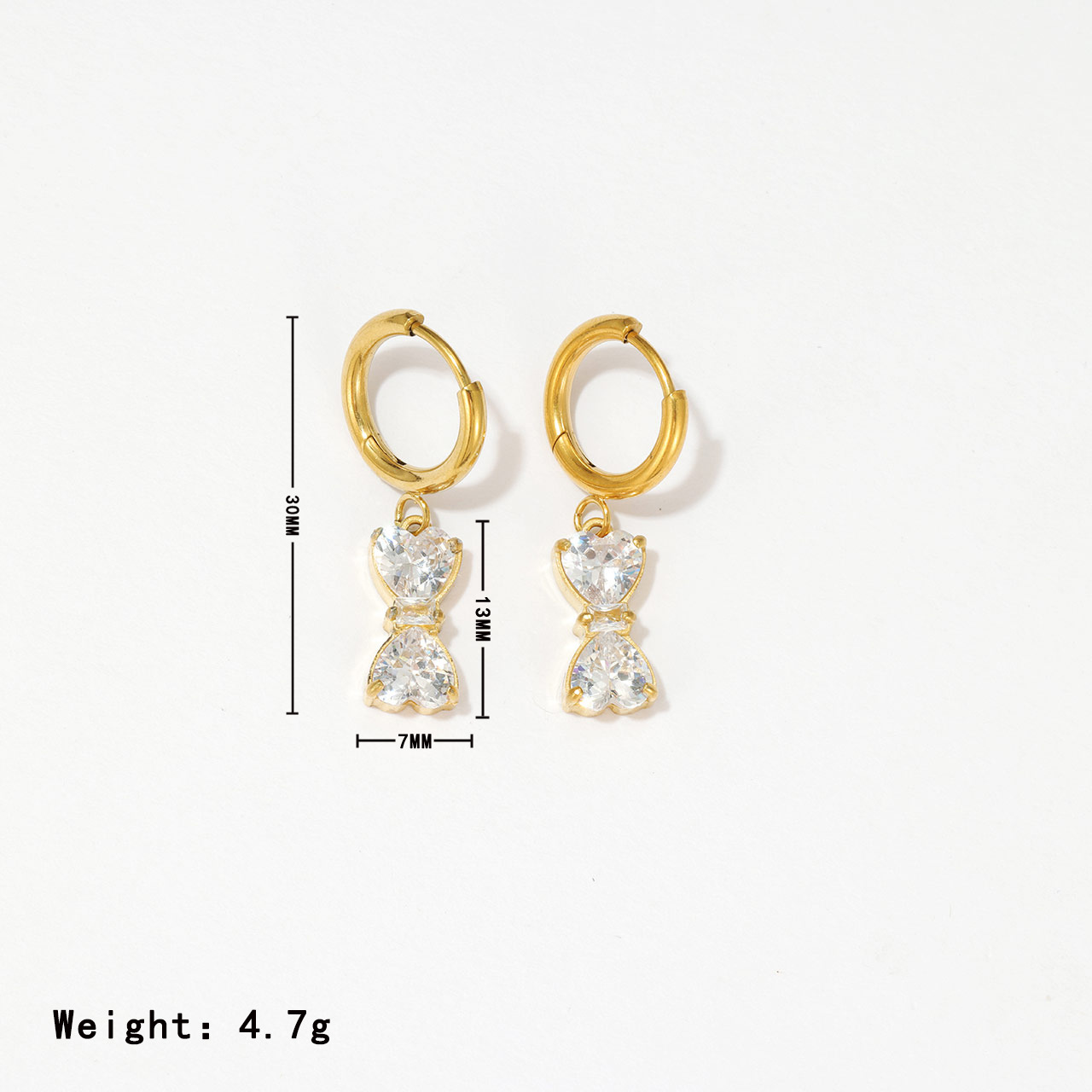 Gold - clear zircon