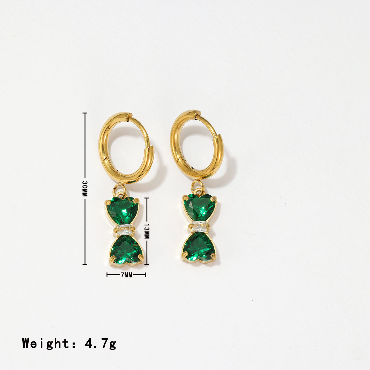 Gold - green zircon