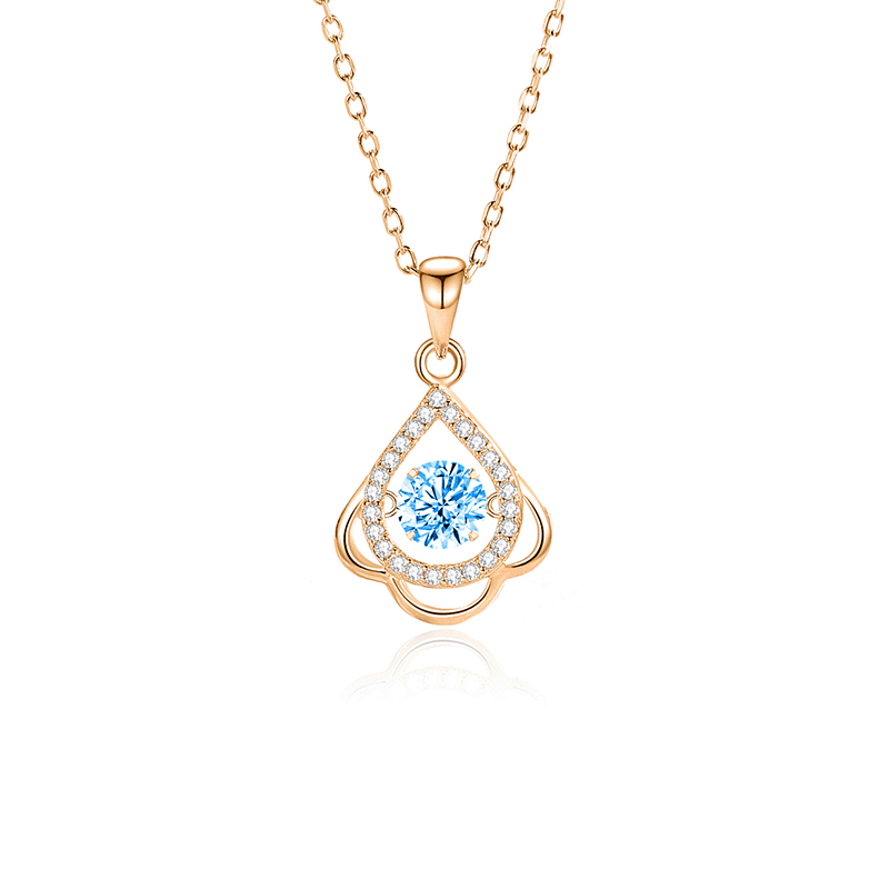 FDTD-036- Mosan White diamond rose gold