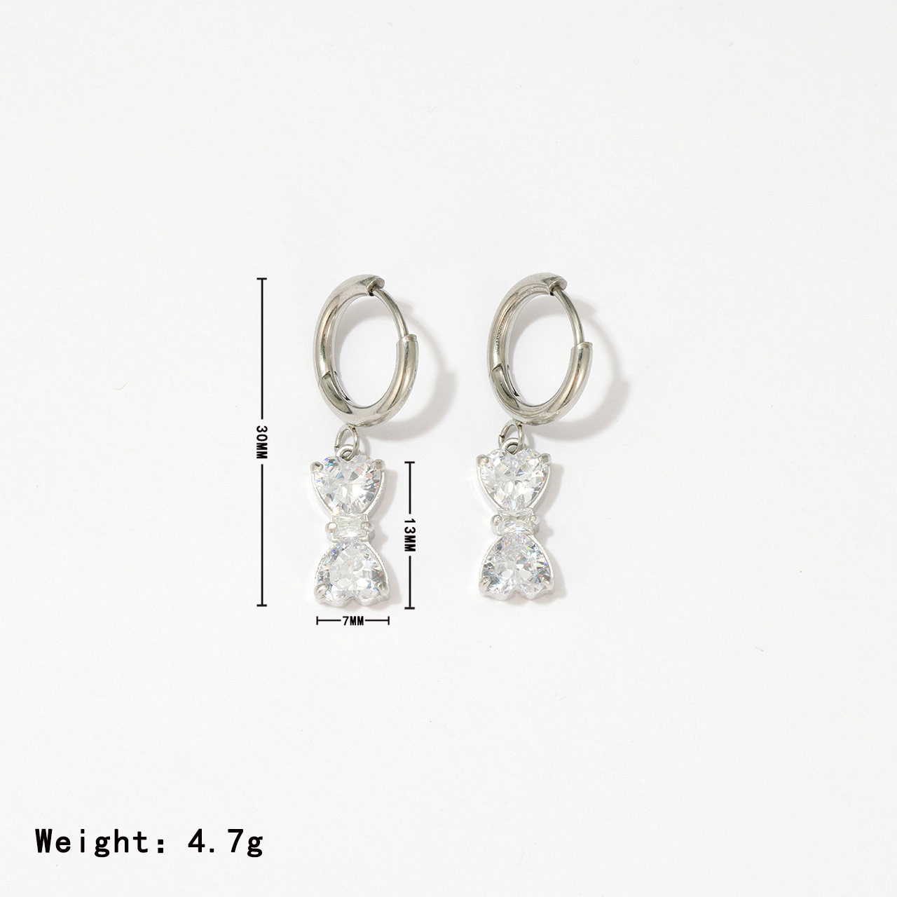 1:Platinum colour - clear zircon