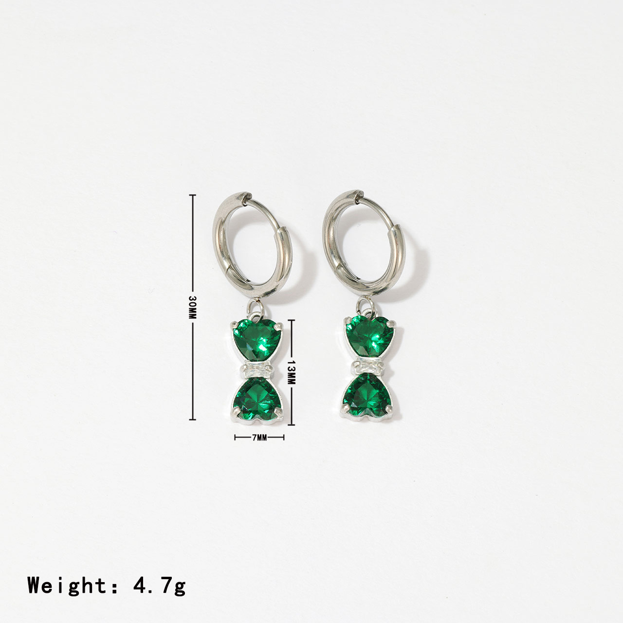 2:Platinum colour - green zircon