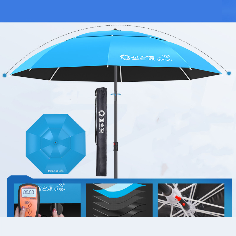 Single umbrella vinyl blue 2.2 m