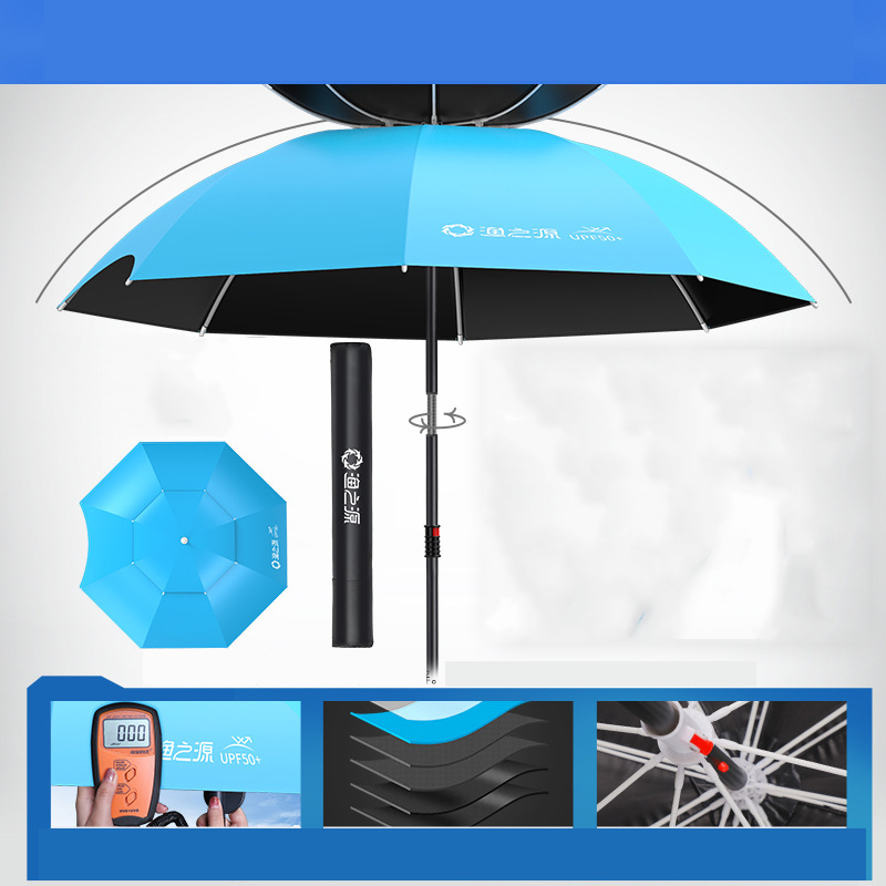 Double umbrella vinyl blue 2.0 m