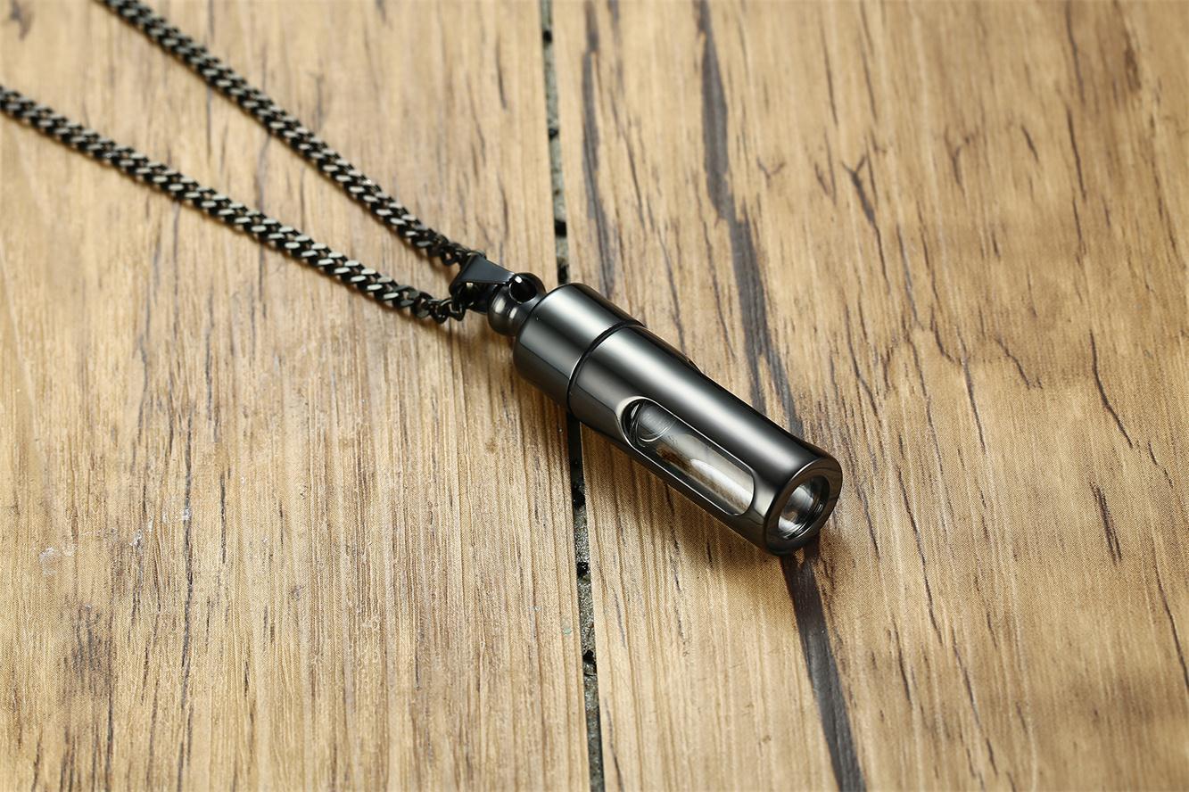 3:Black pendant with chain 3mm*60cm grinding chain